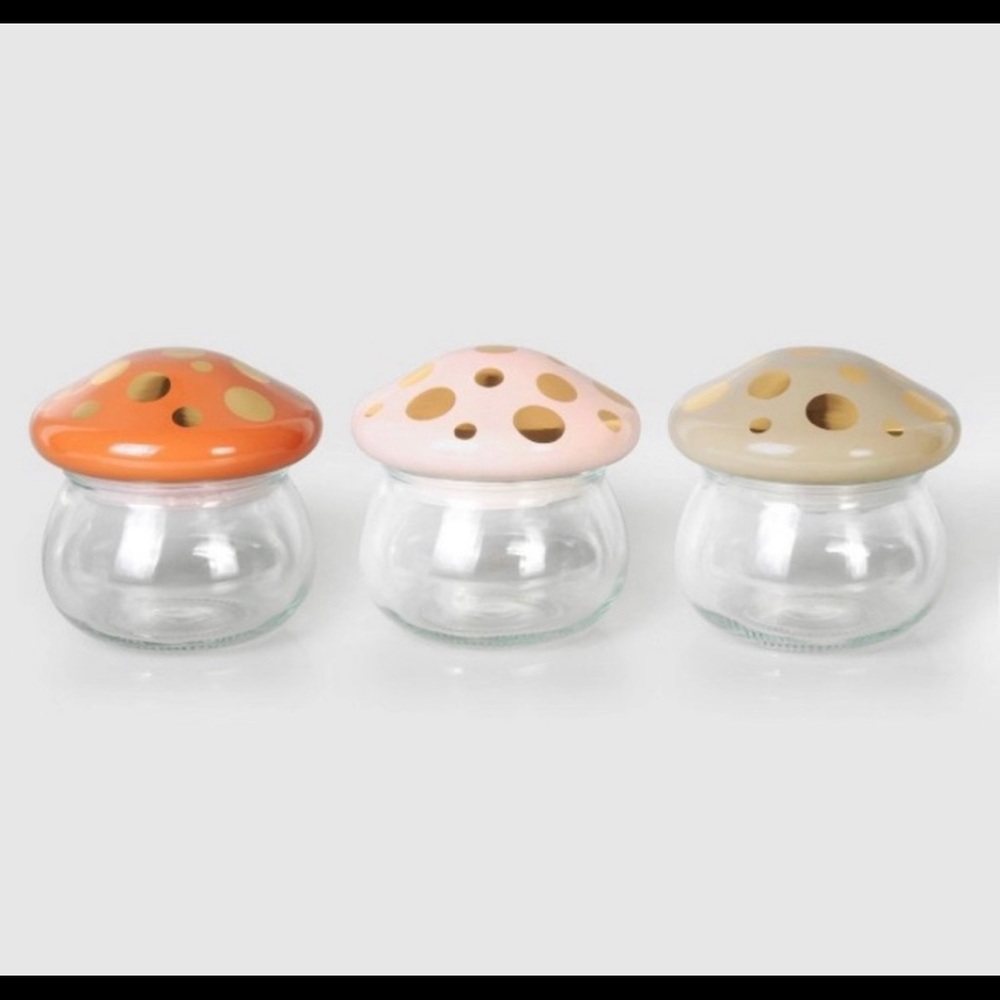 Target Bullseye Playground Glass Mushroom Container Jars
